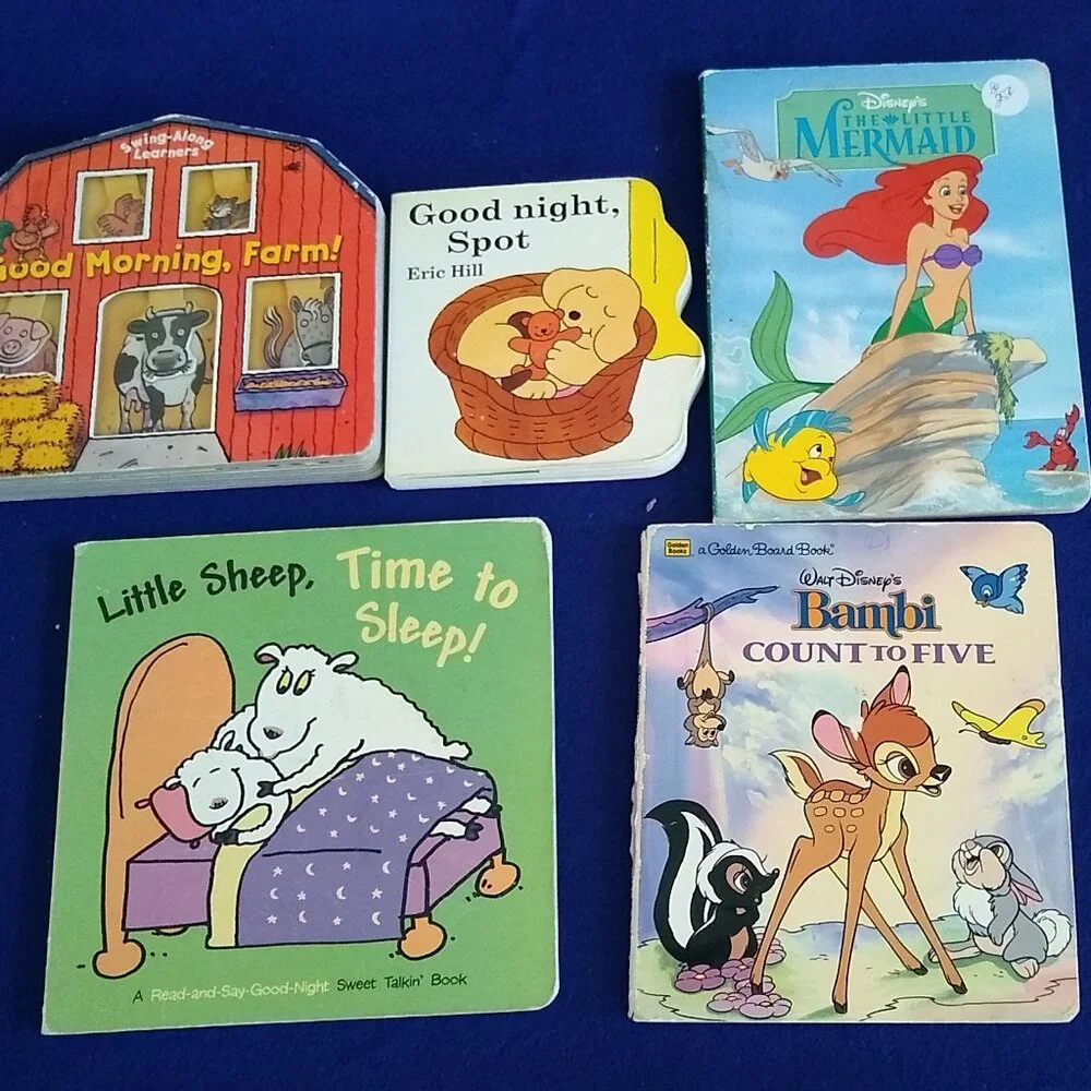 Good Night, Spot, Good Morning , Farm!, Bambi Count Five, Mermaid, time to sleep